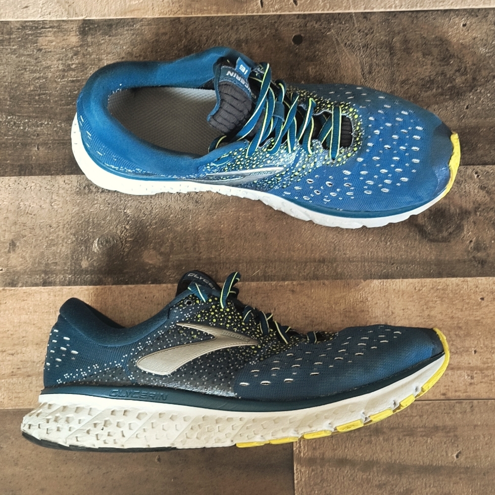 Brooks Glycerin 16 Running Sneakers Blue Sz 9.5 Men's